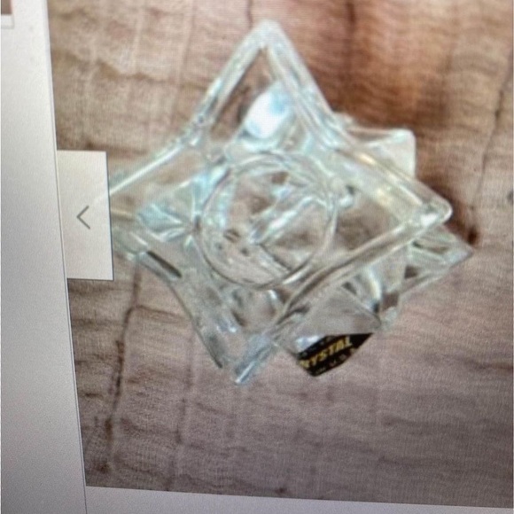 Michael C. Fina Fifth Avenue Crystal Candle Holder, sparkly & shiny, like new - Picture 2 of 3